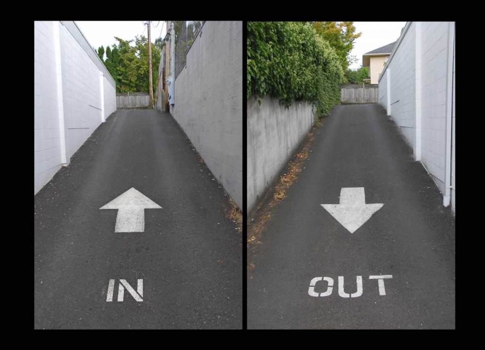 OR, Portland Alley directional arrows